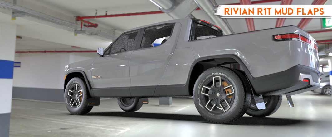 New! Rivian R1T Mud Flaps In Stock and Shipping